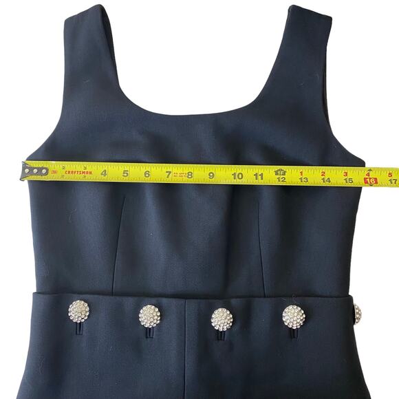 TORY BURCH Black Fremont Shift Cocktail  Dress Size 0 Style 41107 - Picture 11 of 12